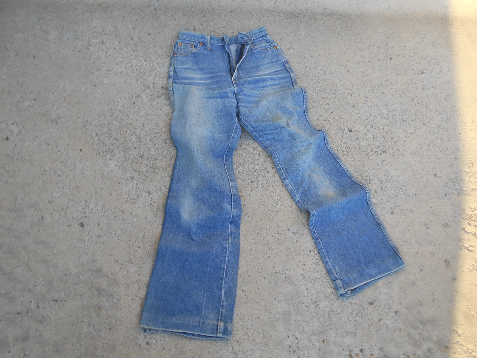 RARE  VINTAGE BIG E LEVI STRAUSS & CO. BIG E L.S.S.F.CO. FLARED JEANS DENIM.RARE