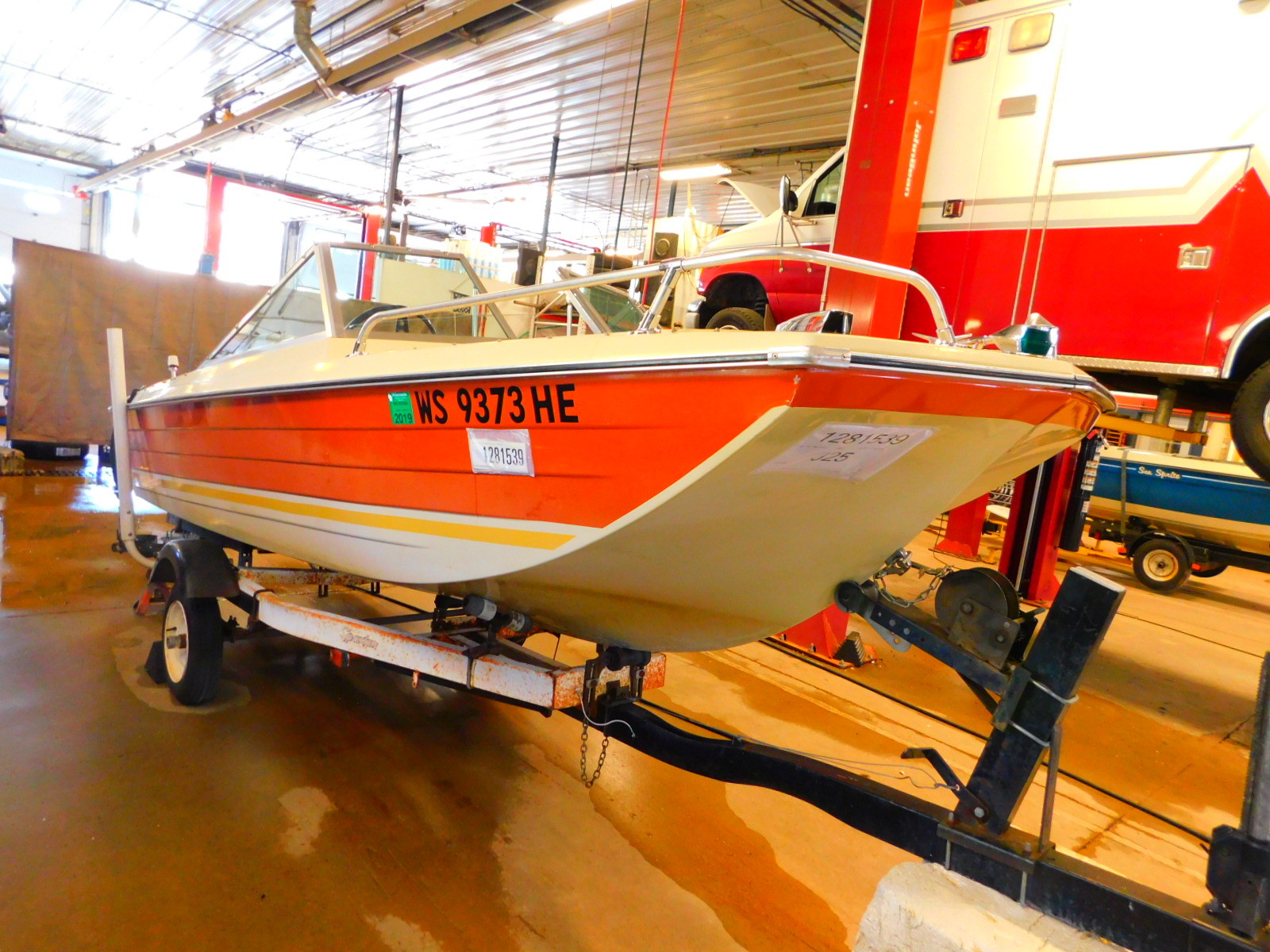 15' Crestliner Muskie 15 65HP Evinrude w/ Spartan Trailer T1281539