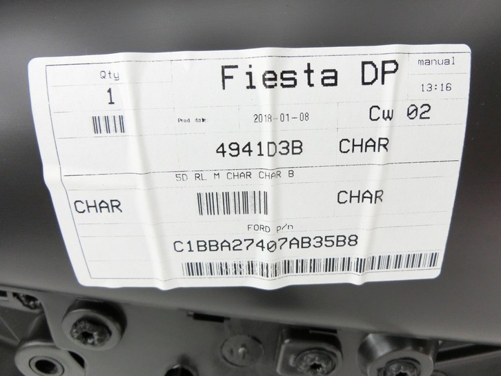 Ford Fiesta VI 6 13-17 5T Türverkleidung Türpappe Links Hinten Ford Fiesta VI 6 13-17 21.01.14 C1BB-A27407-AB35B8... Vorschau 6