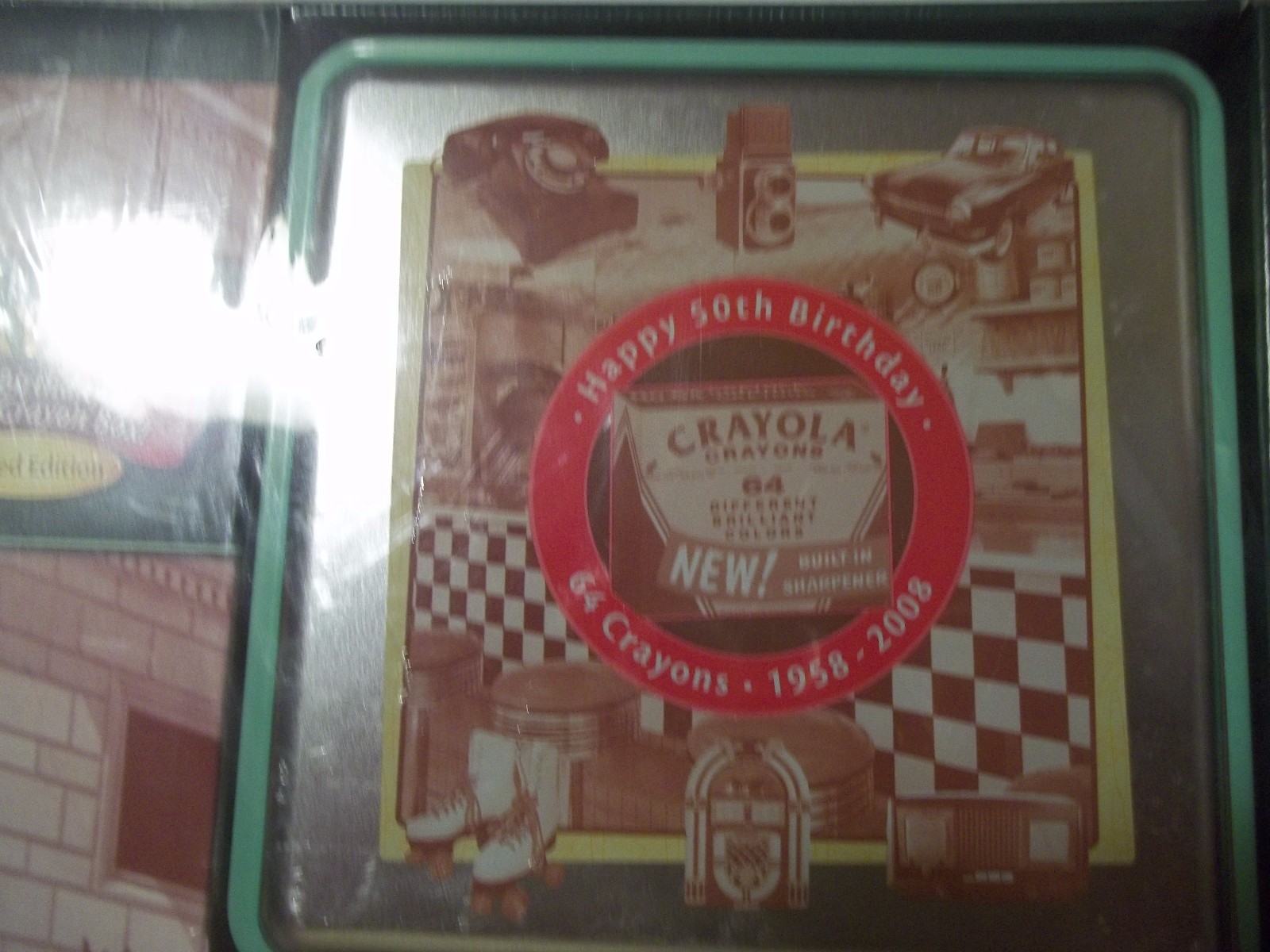 Crayola Limited Edition Collector Tin~1990~64 Box & 8 Retired Colors Crayons~NEW