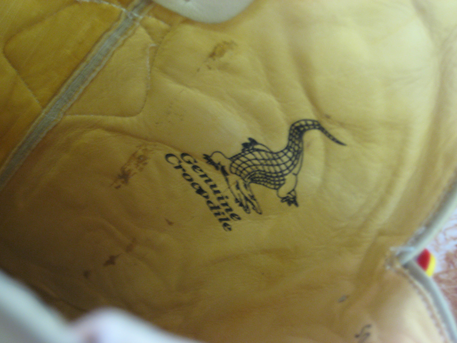 Pre-owned Los Altos Boots Los Altos Men Oryx Genuine Crocodile Caiman Tail Western Cowboy J-toe Boot Ee