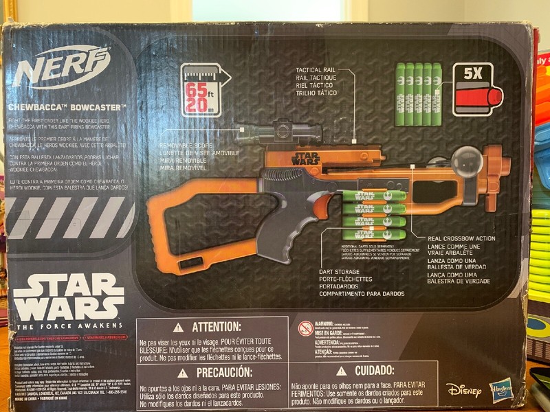 star wars nerf episode vii chewbacca bowcaster