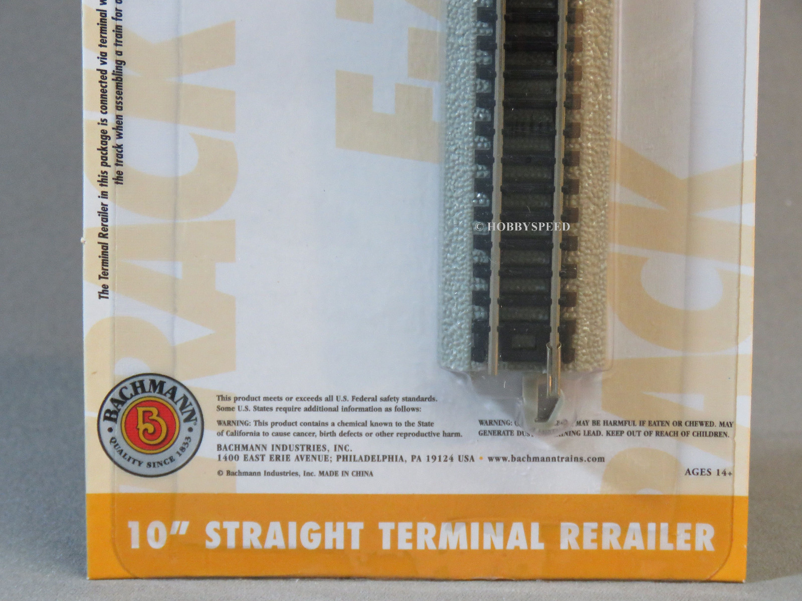 BACHMANN N SCALE EZ TRACK 10" STRAIGHT TERMINAL RERAILER railer wire BAC44820