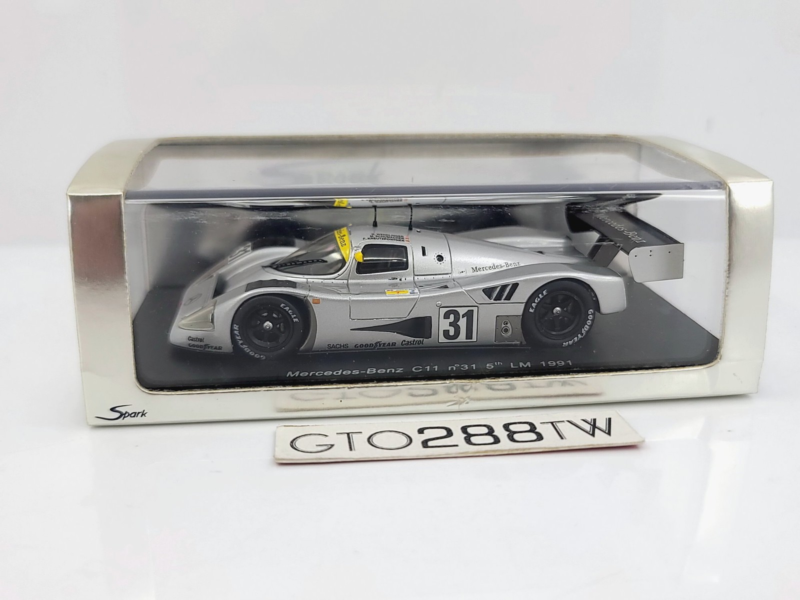 スパーク 1/43 メルセデス・ベンツ C11 #31 LM1991 SPARK 1/43 Mercedes-Benz C11 #31 LM Le Mans 1991 silver M