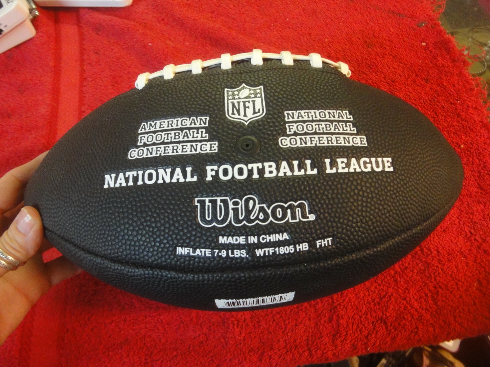 Wilson National Football league NFL Hugo Boss Black full size football