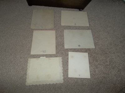 six used Vintage Anniversary greeting Cards