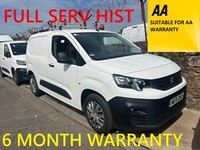 2019 Peugeot Partner 1000 1.5 BlueHDi 100 Professional Van PANEL VAN Diesel Manu