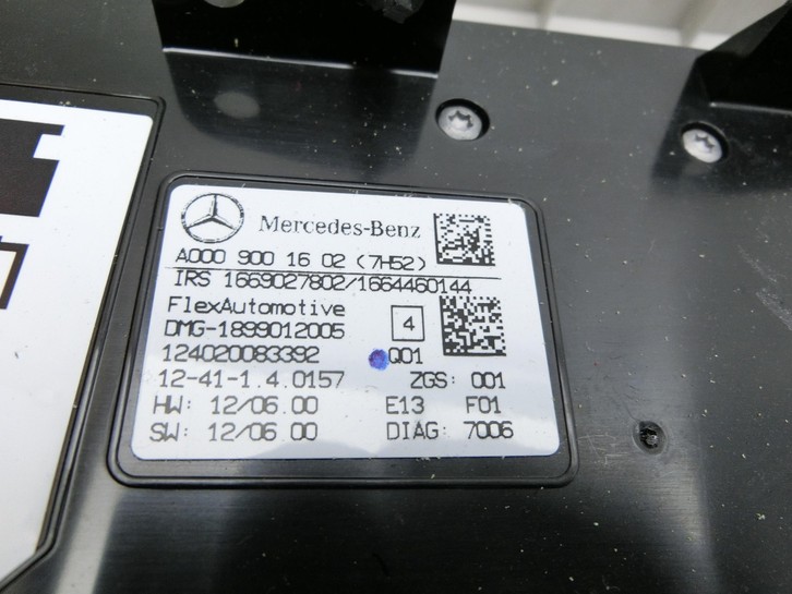 Mercedes W176 A200 12-15 Overhead Display Modul Headup Mercedes W176 A200 12-15 05.11.2012 A0009001602... Vorschau 5