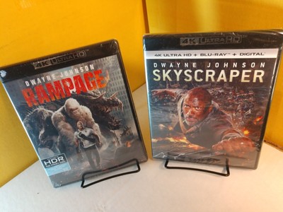 Skyscraper + Rampage  (4K UHD Discs) Brand NEW (Sealed)-Shipping with Tracking