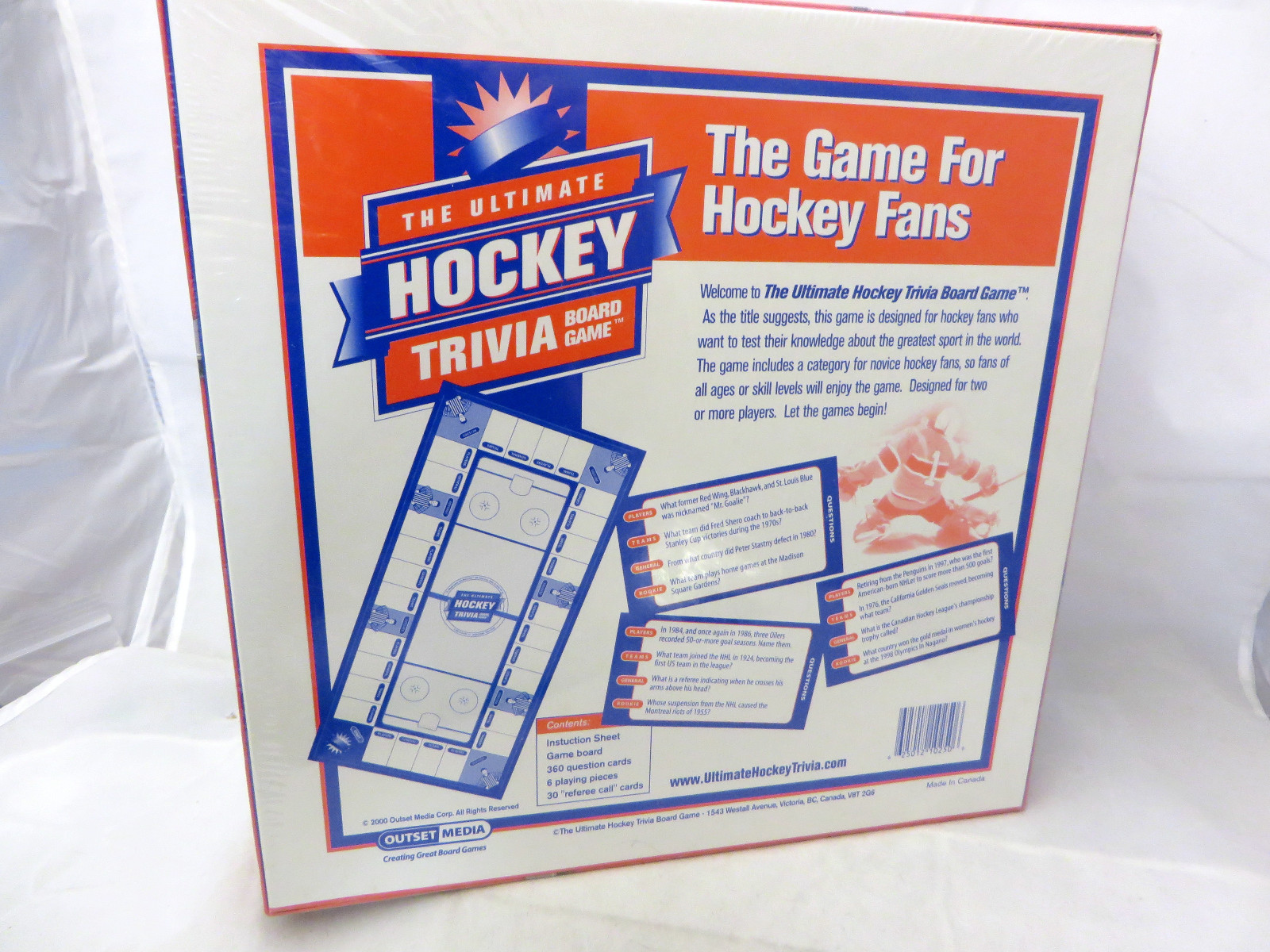 Ultimate Hockey Trivia boardgame in shrink  new