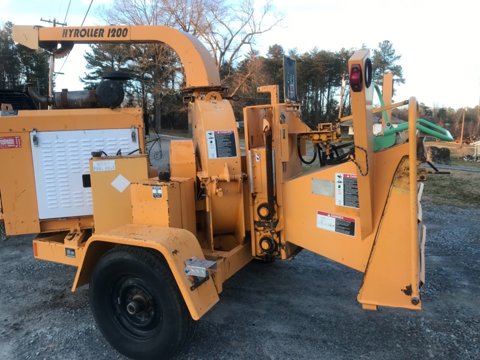 2005 woodchuck hyroller 1200 brush chipper cat diesel 85hp CLEAN!!
