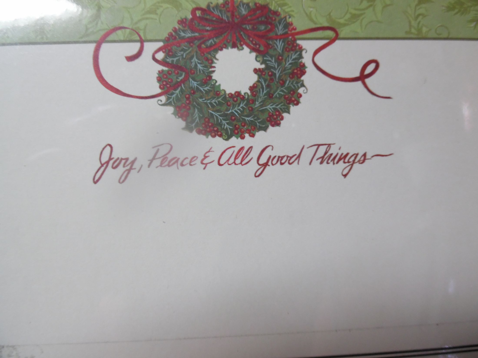Designer Christmas Letter Copy Computer PAPER JOY PEACE & ALL -100 Sheets  NEW