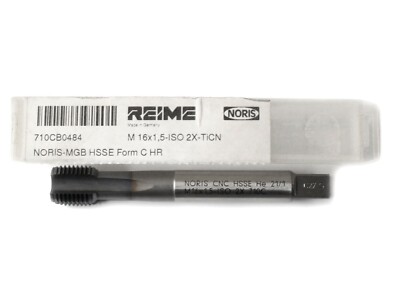 Noris Reime CNC Maschinen Gewindebohrer M 16x1,5 HSSE TICN 6H Form C HR neu