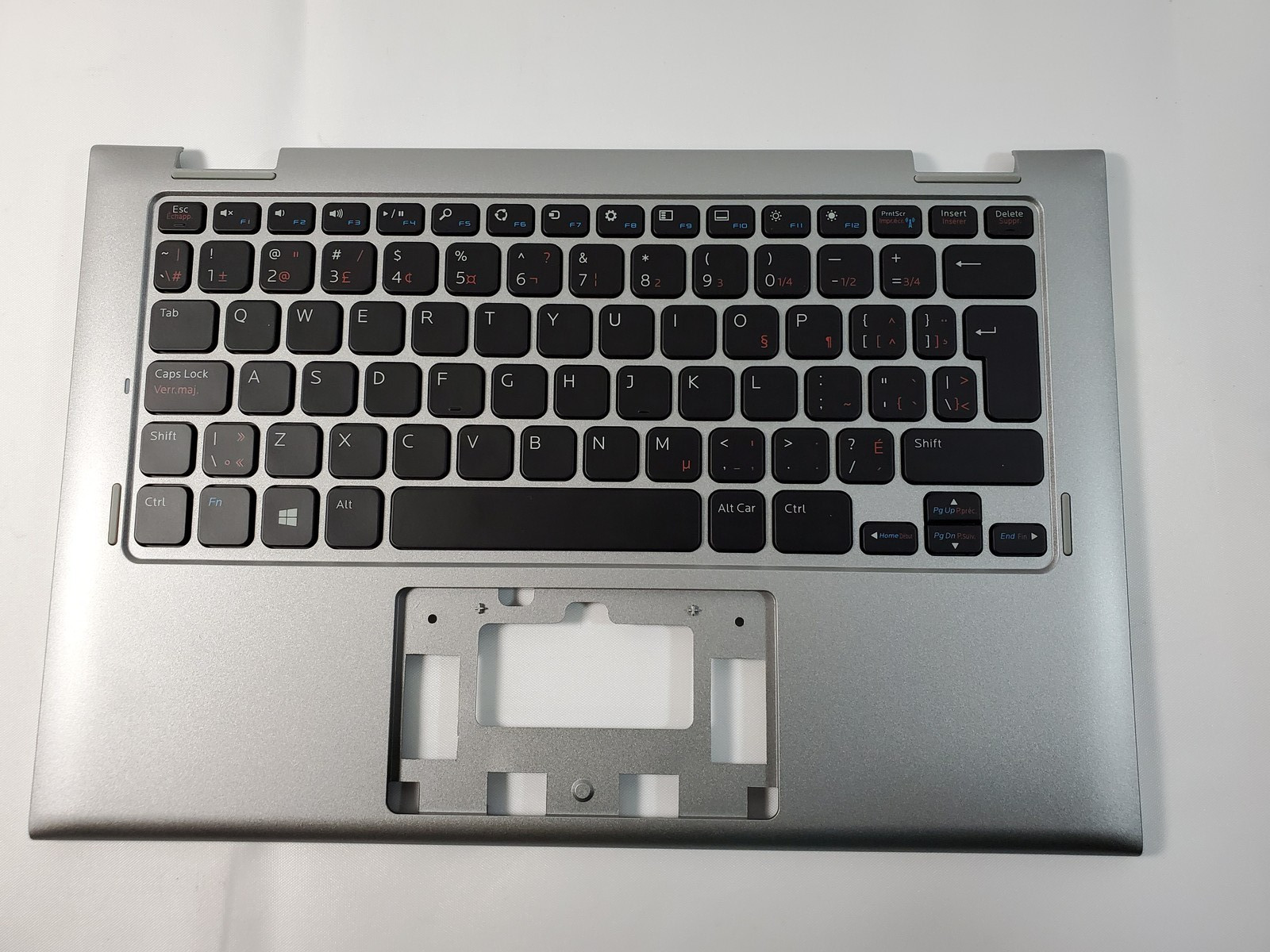 Dell Inspiron 11 3147 V144725AK1 Laptop Palmrest W/ French Keyboard FPRN8 2WHDF - Picture 3 of 5