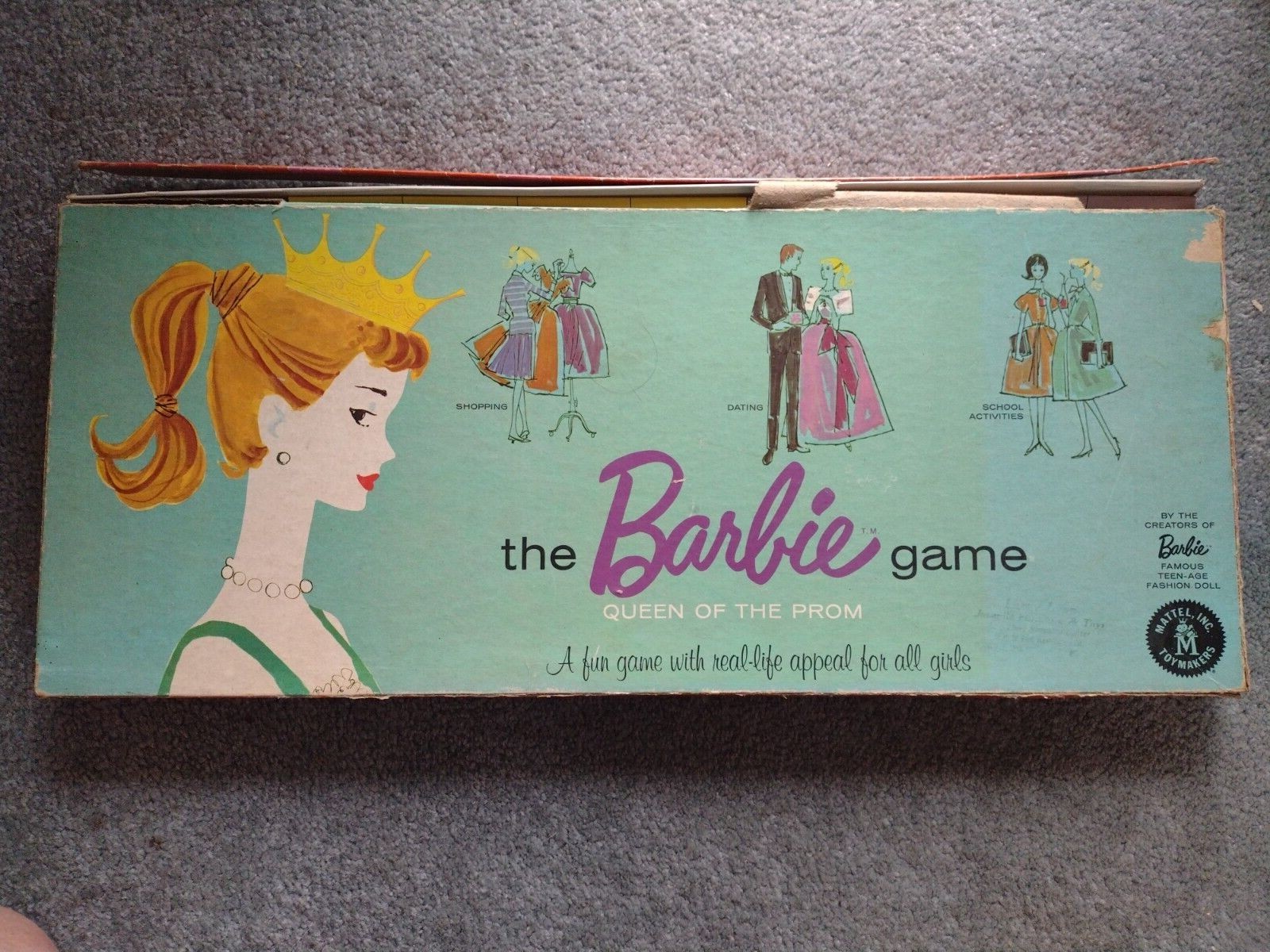 the Barbie game Queen of the prom ボードゲーム Barbie, Queen Of The Prom Board Game, 1990's Edition | eBay