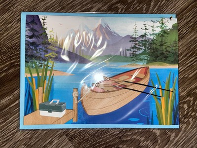 Papyrus Father's Day Greeting Card - Canoe on Dock