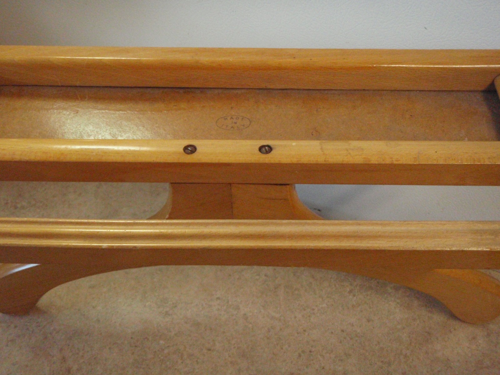 Vintage Valet Butler Italy Wardrobe RARE Closet Wall Mount Coat Hanger w/ Shelf