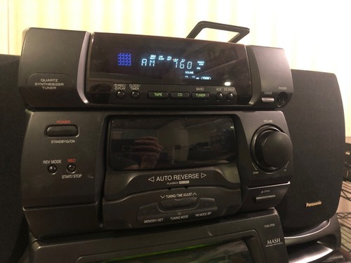 Panasonic Stereo Boombox SA-CH64M 60 Plus 1 Cd Changer System Read Description