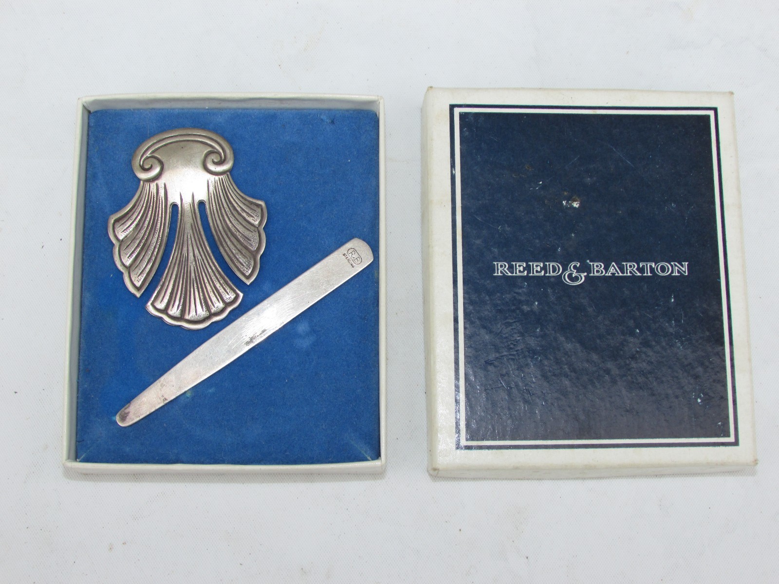Vintage Set (2) Piece Sterling Silver Bookmark & Line Reader By Reed & Barton