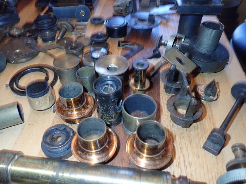 Large Estate Collection of Antique 19thC Brass Microscope Parts | eBay