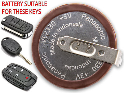 VL2330 Wiederaufladbare Batterie Für Ford Transit MK7 & Land Rover Schlüssel – 3V, Ersatzakku Für Autoschlüssel