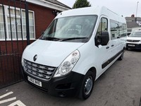2012 62 RENAULT MASTER 2.3 DCI 125 LM35 MINIBUS LWB MEDIUM ROOF WHITE 1 OWNER