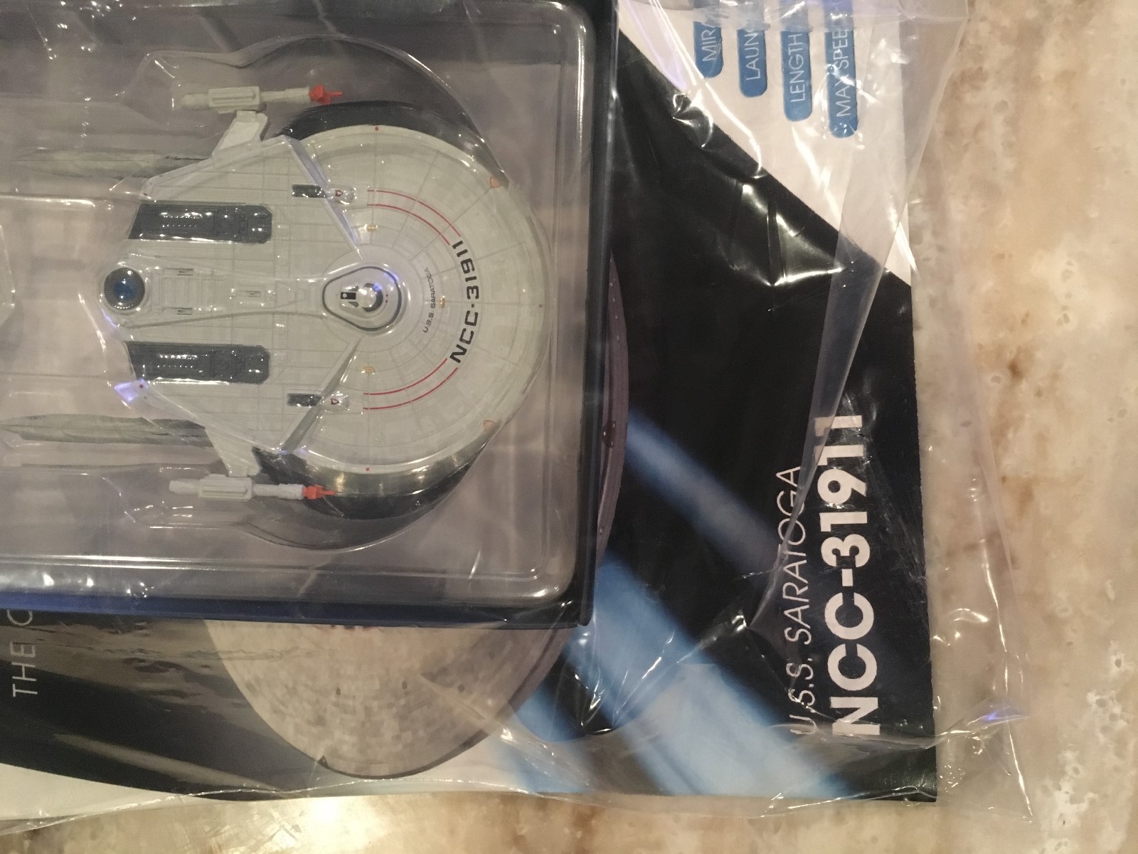 Star Trek USS Saratoga  NCC-31911 Model with Magazine #91 by Eaglemoss NIB