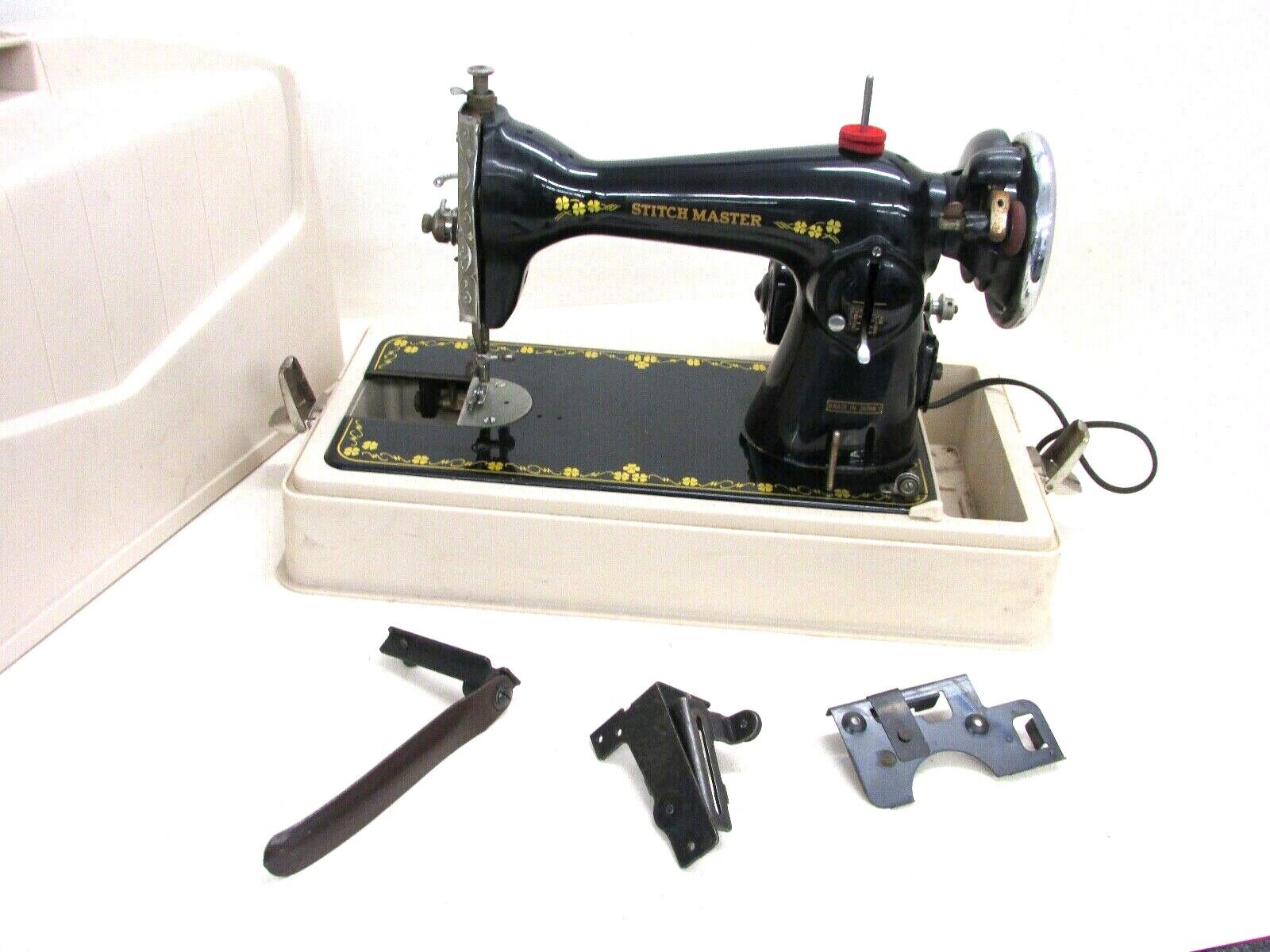 VINTAGE MONTGOMERY WARDS STITCH MASTER SEWING MACHINE IN VINTAGE MONTGOMERY WARDS STITCH MASTER SEWING MACHINE IN