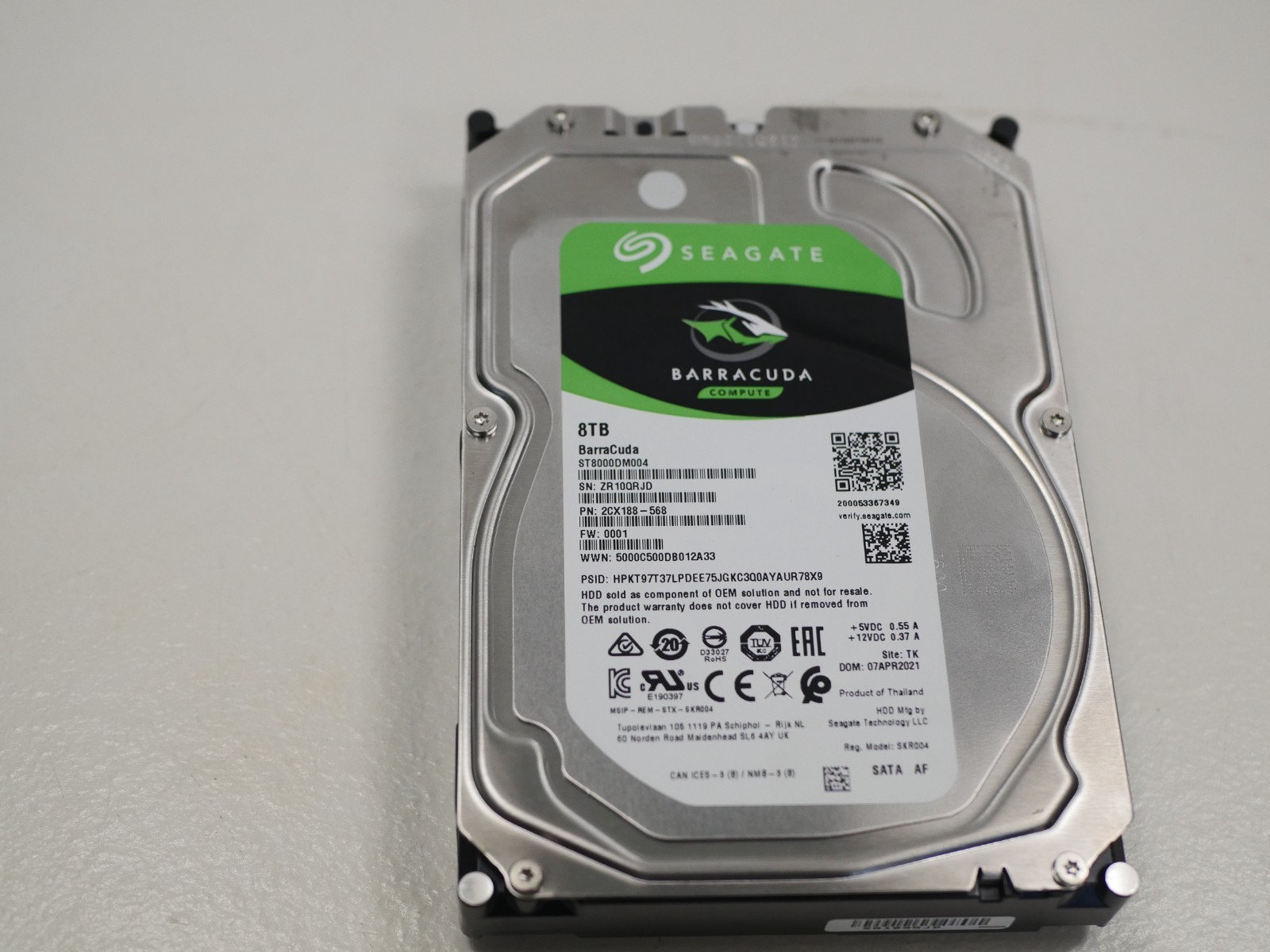 Seagate ST8000DM004 8TBHDD フォーマット済み 【公式通販】