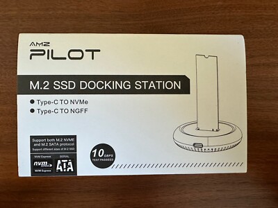 AMZ PILOT M.2 NVMe Type C To NVMe / Type C To NGFF Docking Station 10GBPS