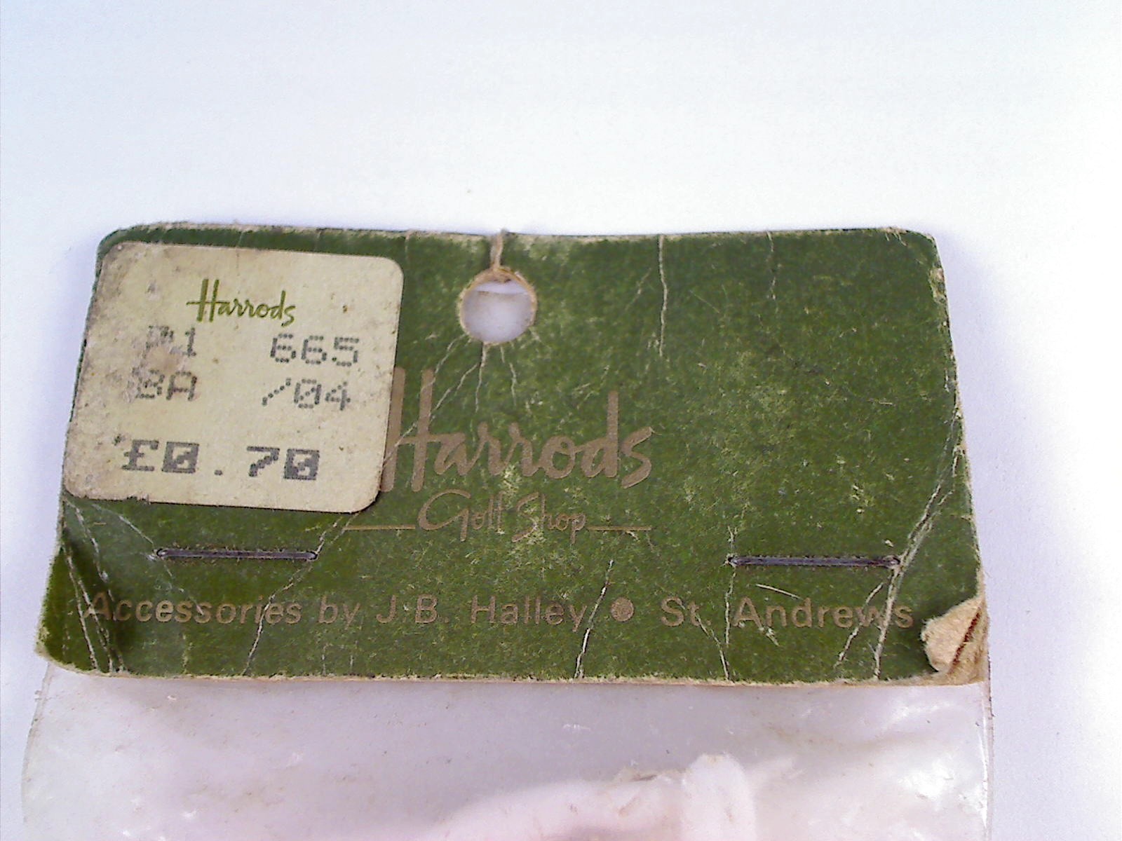 Vintage Naked Beauty Plastic Golf Tees J. B. Halley from Harrods St. Andrews