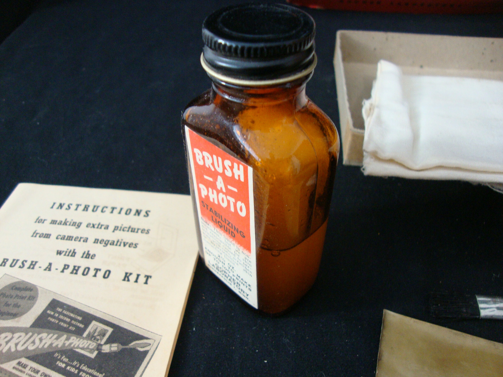 Vintage BRUSH-A-PHOTO Photo Print Kit - Gopher Laboratory - AS IS