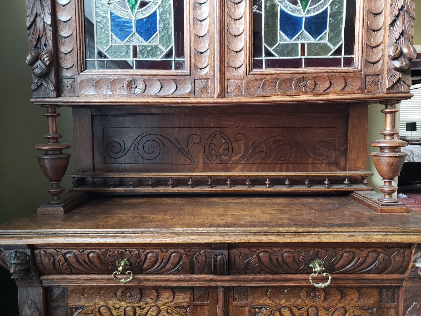 Antique French Renaissance Hutch 19th century