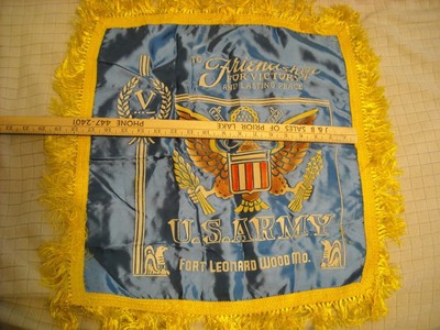 U.S. ARMY PILLOW COVER CASE FORT LEONARD WOOD, MO To friendship for victory and