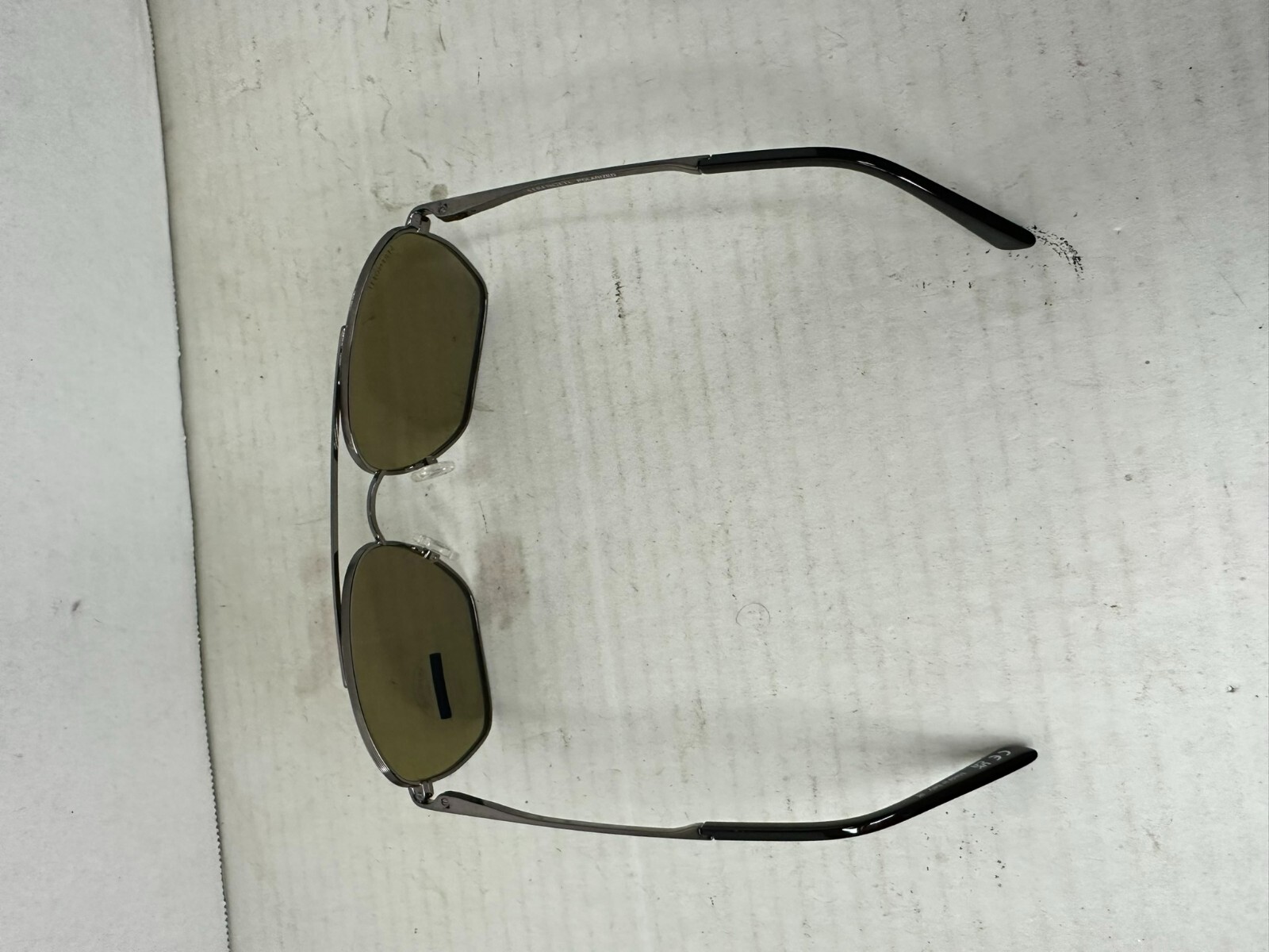 Pre-owned Serengeti Sunglass Ansel Ss600004 Shiny Gunmetal Polarized 5555nm Blue Len