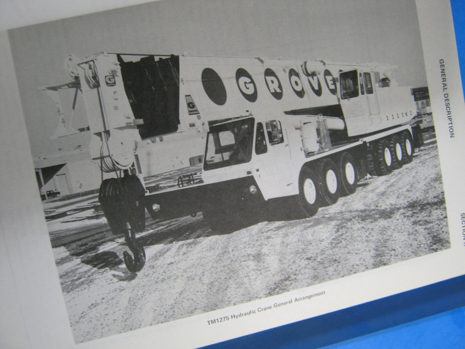 GROVE CRANE  TM1275  SERVICE MANUAL 1975 OEM