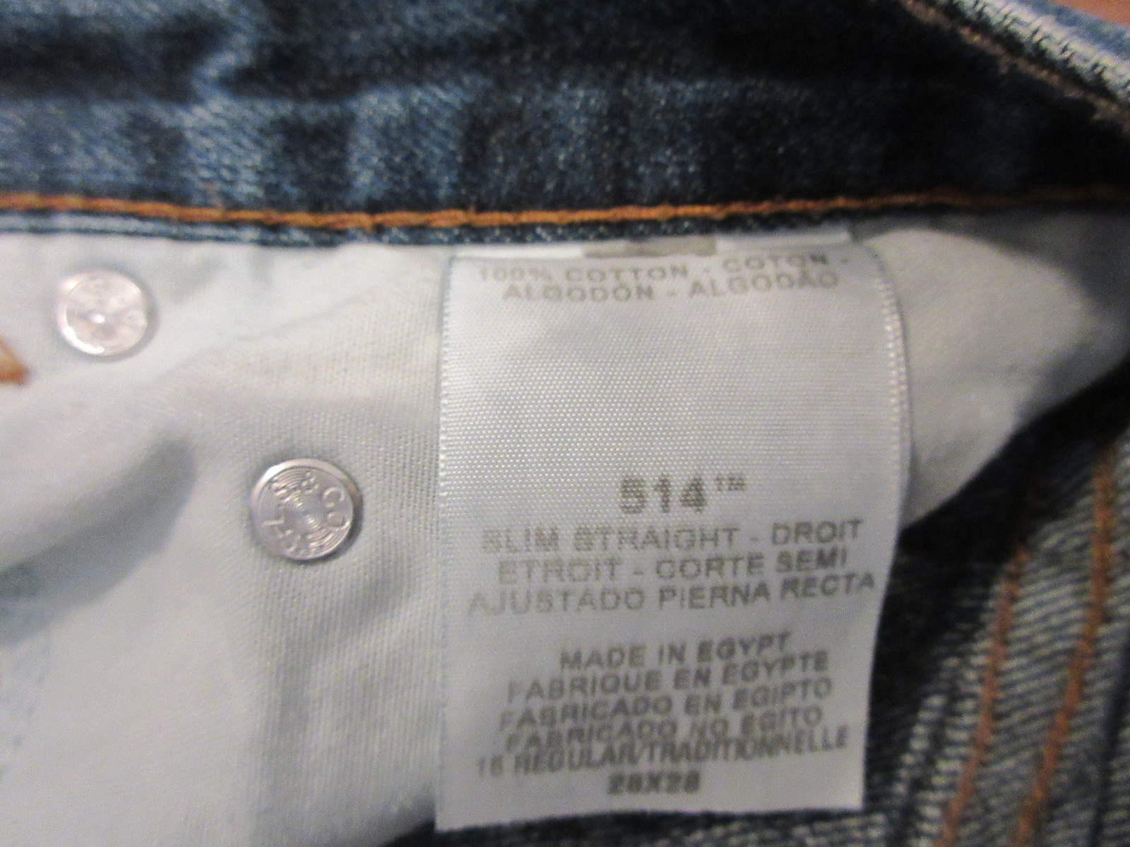 Kids Levis 514 Straight Leg Jeans Size 16 Regular Excellent #S1