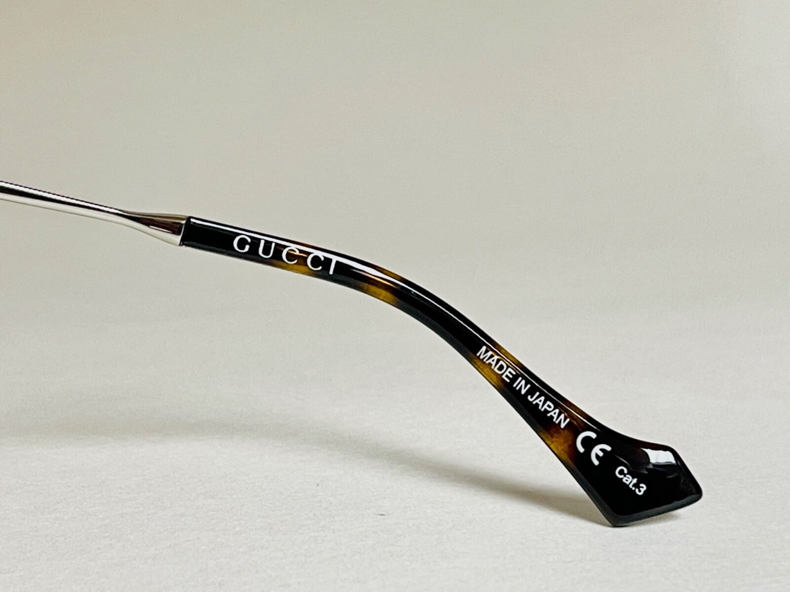 Pre-owned Gucci Authentic Unisex Oversized Mask 1096 Silver Gray Metal Sunglass Gg1096 001