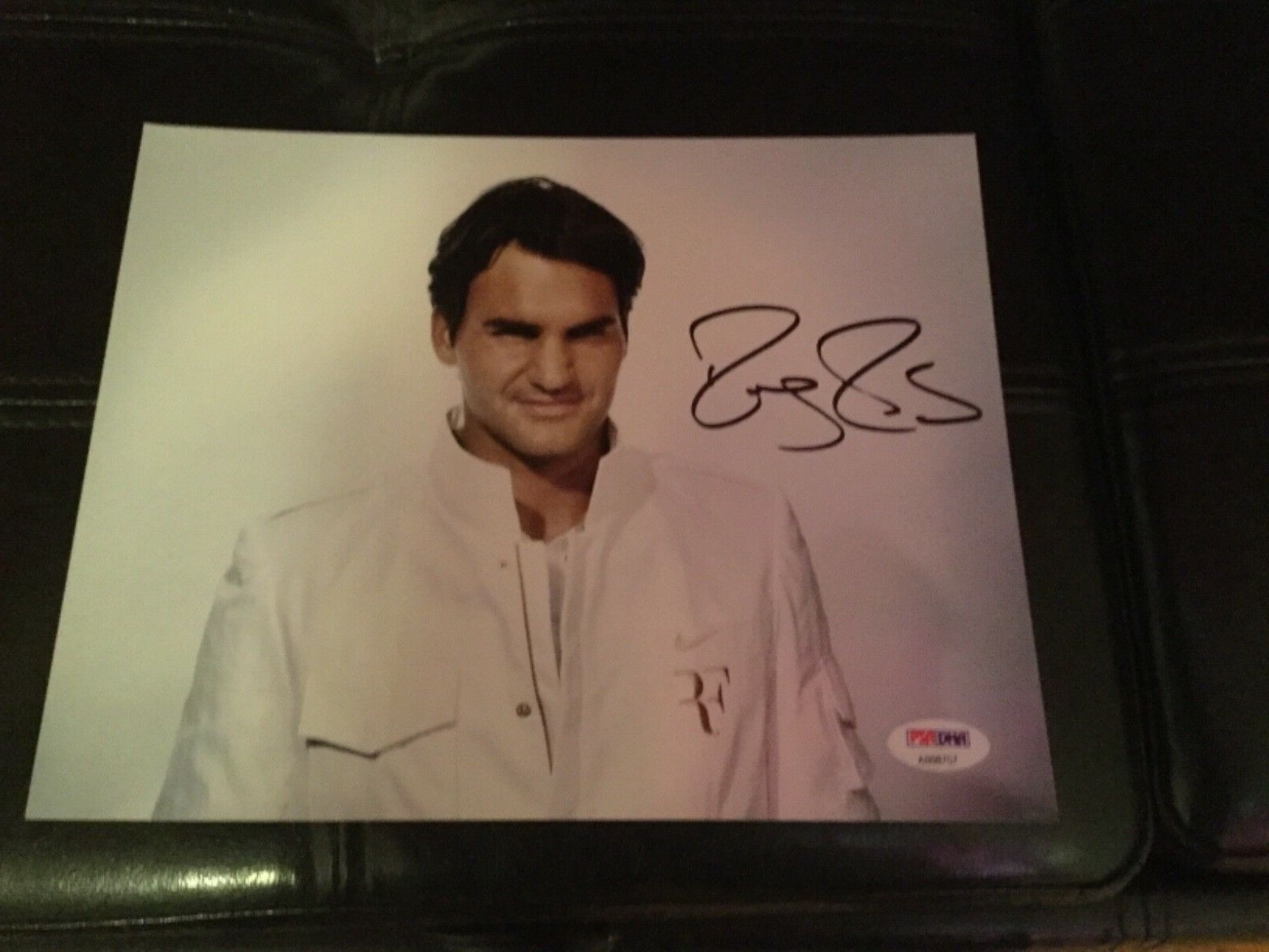 Roger Federer signed 8 x 10 COA Authentic PSA/DNA