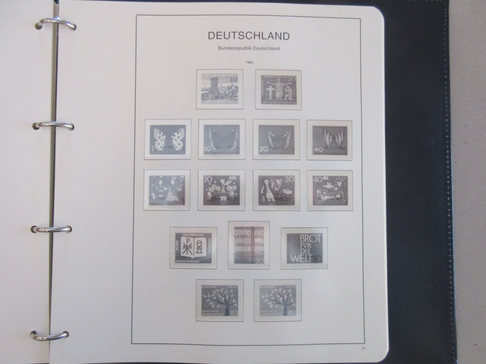 GERMAN Hingeless Stamp Albums 1949-1991 (3 volumes)