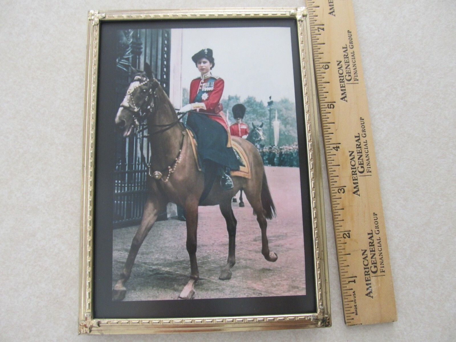 Queen Elizabeth II - Very Early in Her Reign - Vintage TROOPING THE COLORS