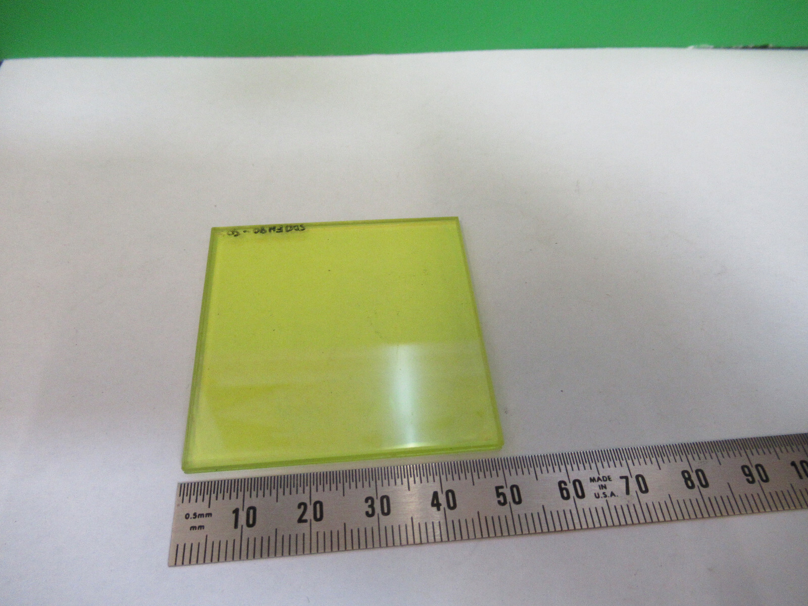 FOR PARTS YELLOW FILTER [delaminated edges] OPTICS AS