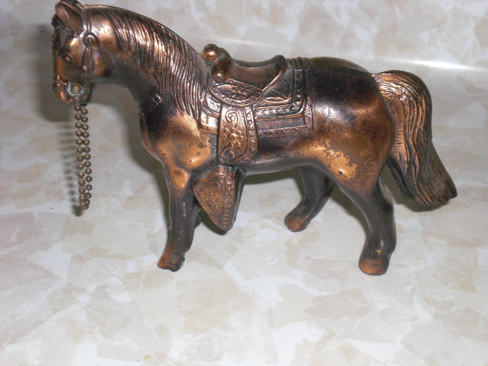 Carnival Horse Prize Cast Metal Bronze Copper Colored Pot Metal Lot of 3