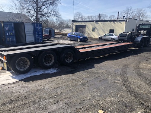 Rogers 50 Ton Lowboy Trailer DETACHABLE GOOSENECK TRI AXLE AIR RIDE