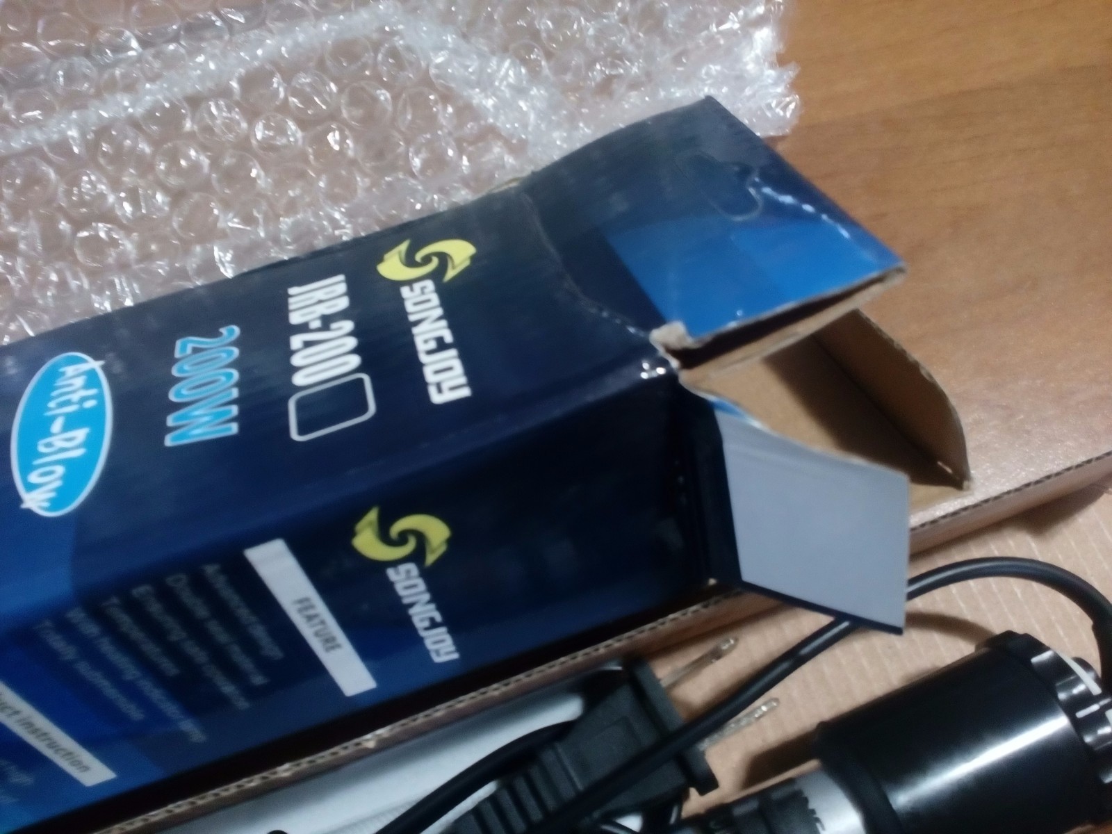 SONGJOY Quartz Glass Aquarium Heater Of 200W for Fresh & Sea Water