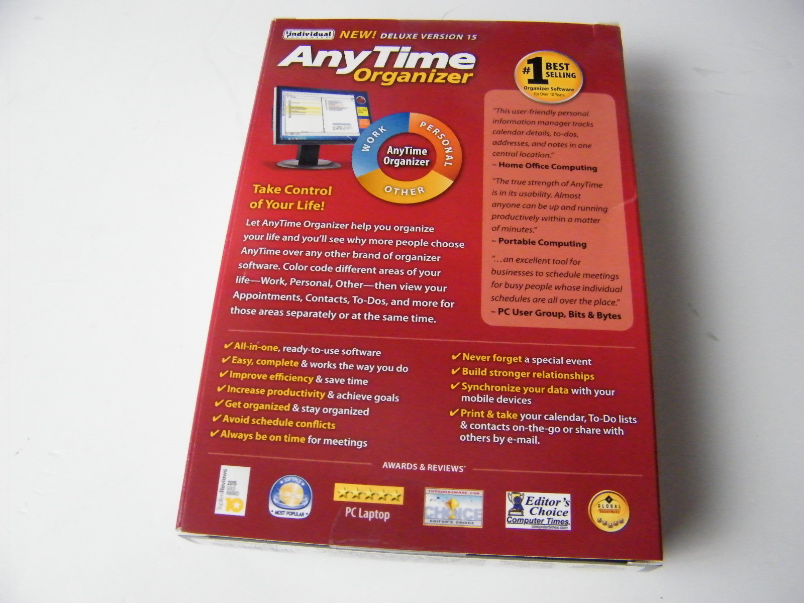 Individual Software Anytime Organizer Deluxe Version 15