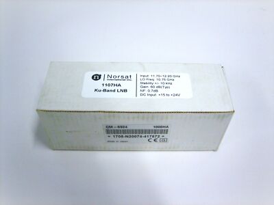NORSAT 1107HA Ku-Band PLL LNB *NEW* 11.7-12.2GHz ±10 kHz Stability F 75 Ohm