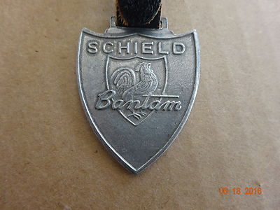 Vintage Shield Bantan Equipment Double Sided  Watch Fob