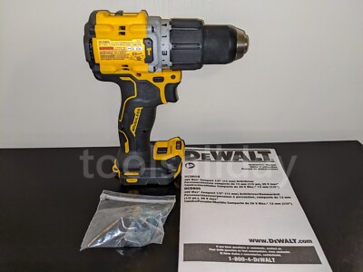 DEWALT DCD805B 20V MAX XR Lithium-ion 1/2'' Brushless Compact Hammer Drill Driver