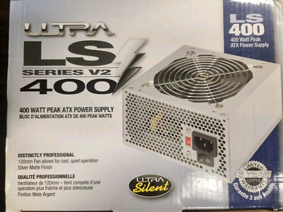 Abb ULT-LS400 Ultra Power Supply 115-230v-ac LS Series V2 ATX SATA 400W NEW!